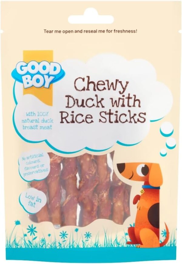 Good Boy Duck and Rice Sticks Dog Treats 60g