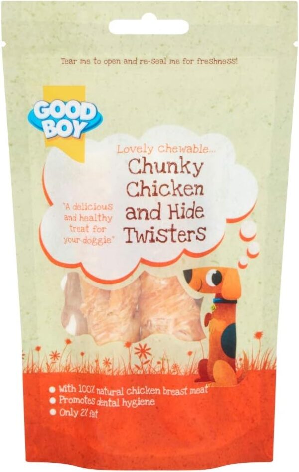 Good Boy Chunky Chicken And Hide Twisters, 65 g
