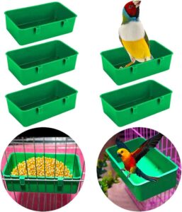 5Pack Birds Cage Cup Food Feeder
