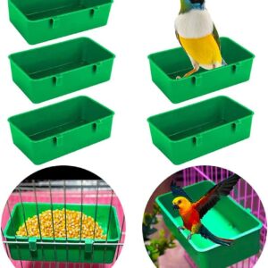 5Pack Birds Cage Cup Food Feeder