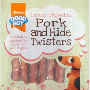 Good Boy Pork And Hide Twisters, 60g