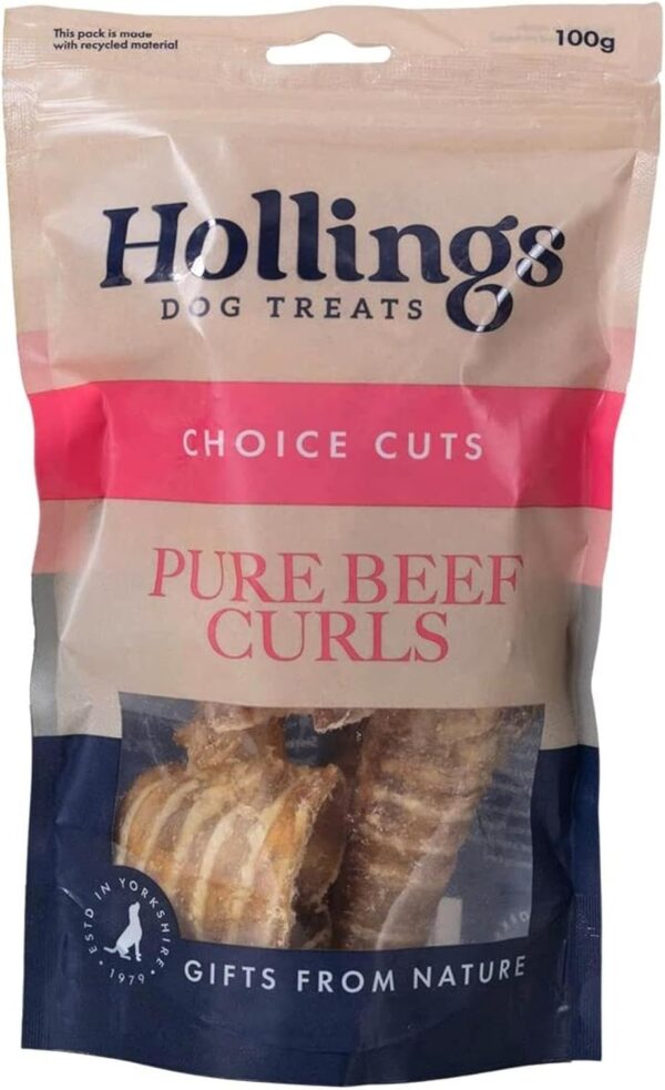 Hollings Beef Curls Dog Treats, All Natural Grain Free