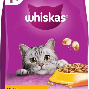 1+ Adult Dry Cat Food - 7kg - Biscuits Made with Chicken