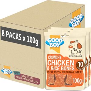 Crunchy Chicken and Rice Bones 100g