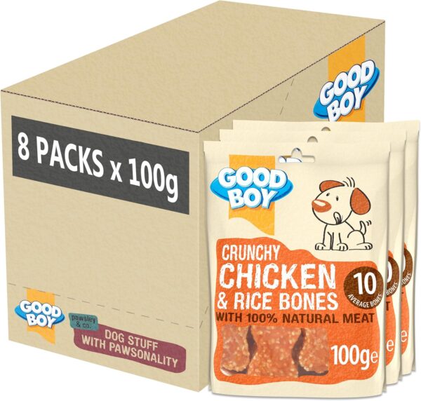 Crunchy Chicken and Rice Bones 100g